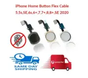 iPhone 5S SE 6 6s 6+ 7 7+ 8 8+ Home Button Flex Cable Ribbon No Finger Print