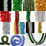 5x 2.5m Christmas Tinsel Xmas Garland Sparkly Snowflake Party Natural Home Decor