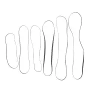 Rubber Assortment 6pcs turntable belt replacement 45 record adapter square