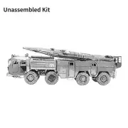 1:100 Scale Dongfeng 11 Missile Vehicle Model 3D Metal Unassembled Kit DIY Toy M