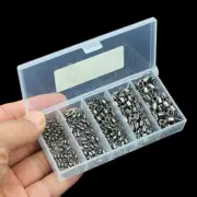 250pcs Fishing Rolling Barrel Swivel 2#-10# Size Mixed set Swivels Saltwater
