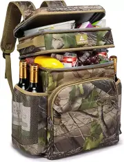 54 Cans Backpack Cooler Insulated Leak-Proof Large Cooler Camo Cooler Backpack