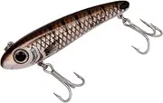 Bomber Lures Mullet Slow-Sinking Twitch/Walking Saltwater Fishing Lure - Excellent for Speckled Trout, Redfish, Stripers and More, 3 1/2 Inch, 5/8 Ounce