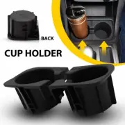 For Toyota Tacoma 2005-2017 Center Console Cup Holder Insert Black Left & Right