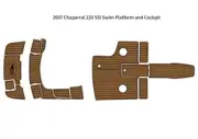 2007 Chaparral 220 SSI Swim Platform Cockpit Boat EVA Foam Teak Deck Floor Pad