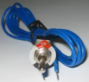 24" Prewired Mini Toggle Switch with ON / OFF Metal Plate - SPST 6 A - 125 V