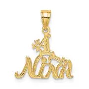 14K Yellow Gold #1 Nina Charm