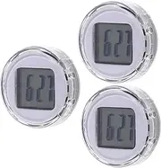 3pcs Electronic Clock Mini Clock Stick Brake Dot Digital Dash Motorcycle Clock Adhesive Cars Waterproofs Timer Clock Control Mini Motorcycle Clock Handle Grips Ram White Movement
