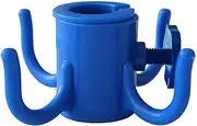 AMMSUN Beach Patio Umbrella Hanging Hook,4-prongs Plastic Umbrellas Hook Hanging for Towels/Camera/Sunglasses/Bags,Fit for Beach,Camping Trips Blue (Size fit 2.2cm to 3.5cm Pole) (Bue)