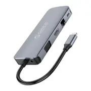 [MC-U111P-GY] 11 in 1 USB-C Multifunction Docking Station RJ45/TV/SDSlot/HDMI/VGA/USB/PD