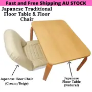 Japanese Floor Chair and Floor Table , Kids Table, Study Desk, Computer Desk