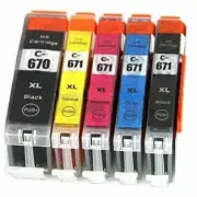 10x Generic PGI 670XL CLI 671XL Ink Cartridge For Canon MG5760 MG 5765 6860 5060