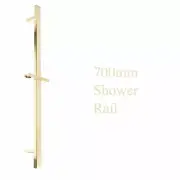 700mm Square Sliding Rail Shower Rack For Handheld Shower Head Gold Bathroom SUS