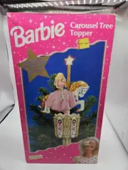 Christmas Barbie Carousel Christmas Tree Topper 1997