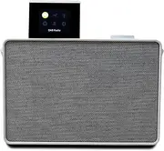 Pure Evoke Play Portable Music System for Indoors and Outdoors - DAB+/FM radio, Internet radio, podcasts, Spotify Connect, Bluetooth, Foldable Colour Display (Cotton White)