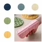 Round Waffle Coasters Silicone Tableware Pads Pot Holders Desktop Pads Home