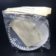 The Pampered Chef Flan Pan Set of 2 Metal Pie Tart Tins 10" Never Used NEW!