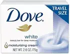 Dove White Travel Size Bar Soap With Moisturizing Cream 2.6 oz (9 Pack)