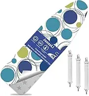 JonesLi Super Thick Soft Ironing Board Covers 100 Percent Cotton Easy to Clean Adjustable Elastic Edges for Secure Fit,Quality for Efficient Ironing Experience-110 * 34cm (A Color)