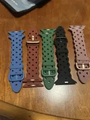 Smart Watch Bands 5 Pack Blue Black Pink Green Brand New Apple Watch