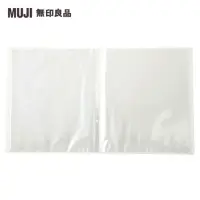 在飛比找momo購物網優惠-【MUJI 無印良品】聚丙烯軟質內頁透明資料夾/A4寬.20