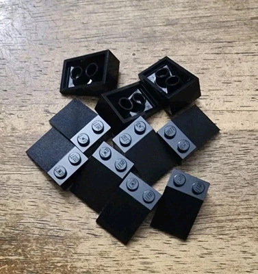 LEGO Black Slope 33° 3 X 2 QTY 10. Part No. 3298.