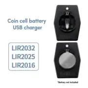Battery Charger For LIR2032H LIR2025 LIR2016 Rechargeable Button Cell Battery