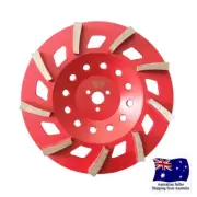 10" Satellite Diamond Grinding Cup Wheel 30# Medium Bond 9 Segment Concrete