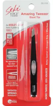Seki Edge Amazing Slant Tip Tweezer (SS-518) for Better Control and Strong Grip