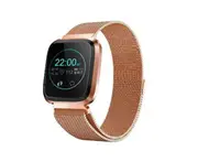 1.3inch Color Screen Blood Pressure Heart Rate Monitor Sport bluetooth Smart Wristband Watch-GOLD
