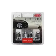 SAAS Wheel Nuts Acorn Bulge 12 x 1.25 Chrome Finish 35mm Length - in a Pack of 5