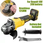 Brushless Cordless Angle Grinder Efficient Fits for Dewalt 18V 20V Batteries New