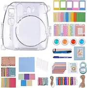 18-in-1 Instant Camera Accessories Kit Replacement for Instax Mini 8/9 Instant Film Camera with Case/Album/Selfie Mirror/Stickers/Frames/Lens Filter/Lanyard and More BBZY