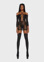Come On Over Sheer Bodystocking