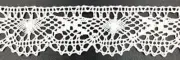 TRIMPLACE 1 1/8" Fine Scallop Cluny - 10 Yards (White)
