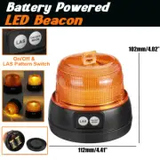 16LED Magnetic Battery Powered Strobe Beacon Emergency Warning Flashing Light