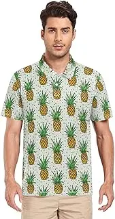 [ZZXXB] Geometry Pineapple Men's Polo Shirts Short Sleeve Quick Dry Athletic Outdoor Sports Golf Shirts S-XXL
