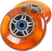 2 Scooter Wheels with ABEC 7 Bearings for Razor Scooter 100mm