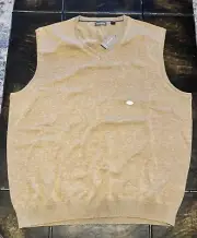 NEW WITH TAGS Van Heusen Sweater Vest Tan/Brown Size XL Retail $48