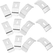 ULDIGI 12pcs Adjustable Curtain Rod Holders Brackets for Wall Mounting Vertical Blinds Replacement Parts Sturdy Construction for Home Window Treatments