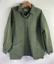 Torrid Army Green Canvas Raglan Chore Jacket Women’s Plus Size 4 4X 26 NEW