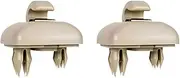 KPSTED 2Pcs Sun Visor Clip Hook,Fit For A1, A3 A4 A5 Q3 Q5 S3 S4 S5 TT 8U0857562A Interior Bracket Hanger Holder Allroad Car Sun Visor Fastener(Beige)