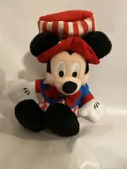 Disney Mickey Mouse Uncle Sam Bean Bag Plush - 9.5’’ Theme Park Edition NWT
