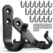 20PCS Wall Hooks for hanging Metal Wall Hooks for Coats Coat hooks for Wall