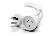 Alogic 2M Mains Power Extension Cable - White [MF-PEXT-02R]