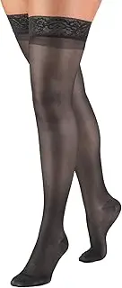 Truform Medical Compression Stockings for Men and Women, Knee High Closed Toe (15-20 mmHg) Charcoal, Medium