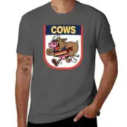 Adelaide Crows AFL Team BBQ Series - Cows Meme T-Shirt XL Dark Grey
