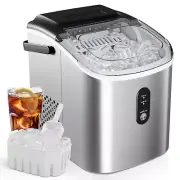 Countertop Ice Maker, Portable, 26.5 Lbs per Day, 9 Cubes in 6 Mins