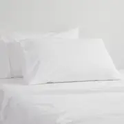 Logan and Mason 250TC Poly/Cotton Percale Sheet Set White