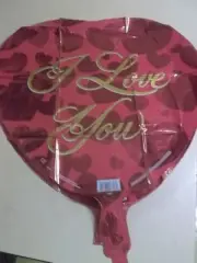 " I LOVE YOU " HEART SHAPED 18" MYLAR FOIL BALLOON VALENTINE'S DAY